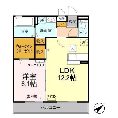 ちはら台駅 徒歩9分 1階の物件間取画像